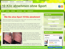 Tablet Screenshot of 10-kilo-abnehmen.info