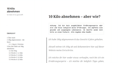 Desktop Screenshot of 10-kilo-abnehmen.com