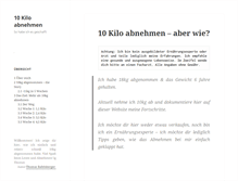 Tablet Screenshot of 10-kilo-abnehmen.com